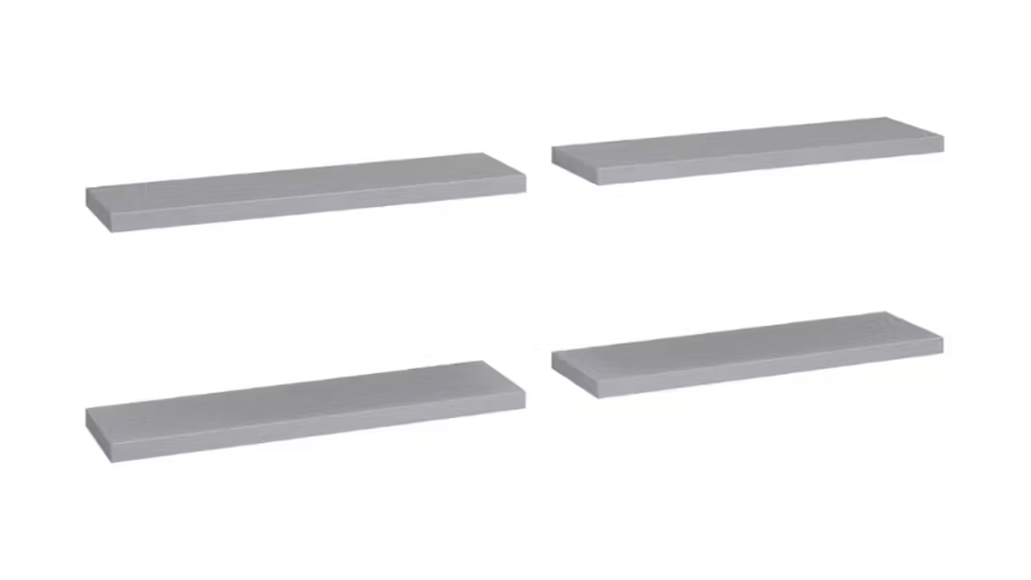 Four pieces NNEVL Ledge Wall Shelves in 90 x 23.5 x 3.8cm