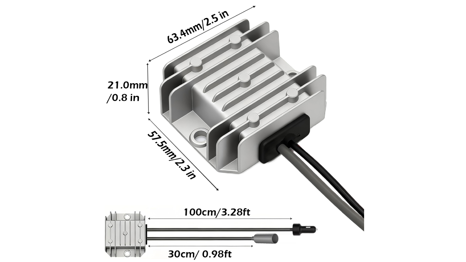 Air Vision Systems Starlink Mini Step-Up Converter with Cigarette Plug Adapter