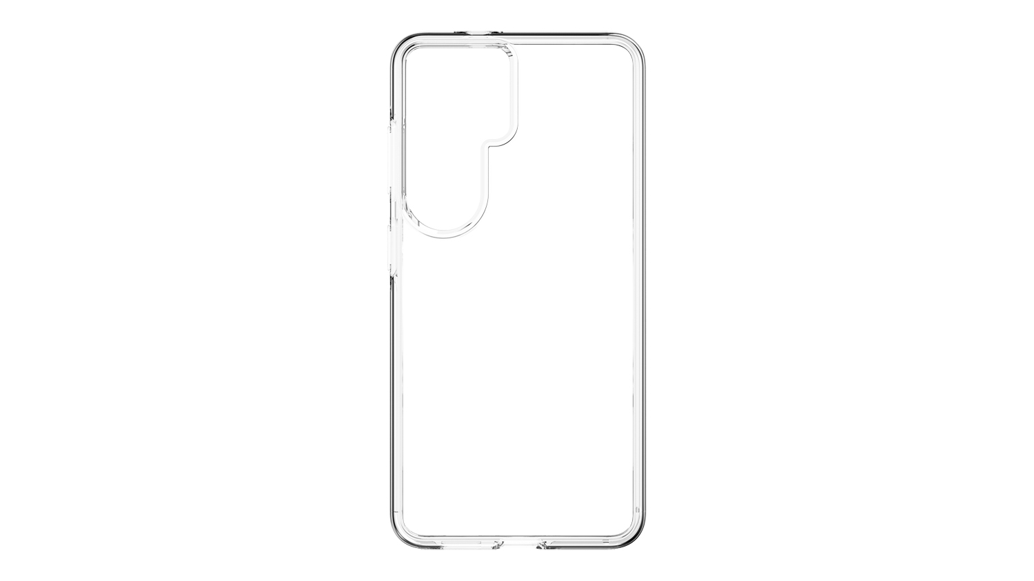 Front view of the clear Mobling Eco Lux Magsafe case for Samsung Galaxy S26