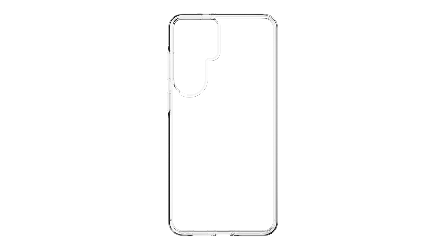 Front view of the clear Mobling Eco Lux Magsafe case for Samsung Galaxy S26+