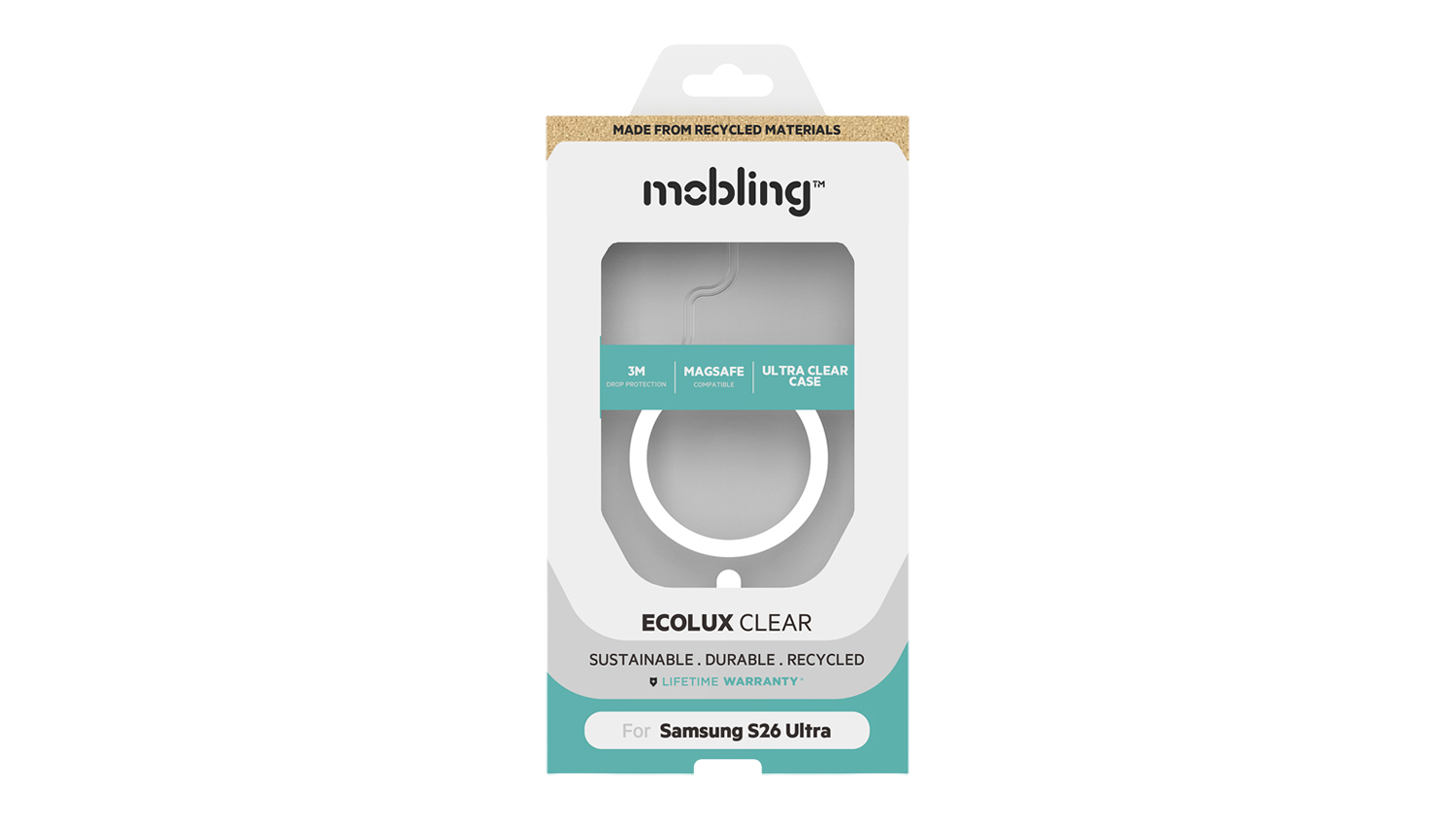Mobling Ecolux Magsafe Case for Samsung Galaxy S26 Ultra - Clear