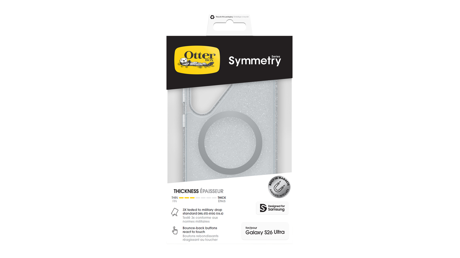 OtterBox Symmetry Case for Samsung Galaxy S26 Ultra - Stardust (77-99981)