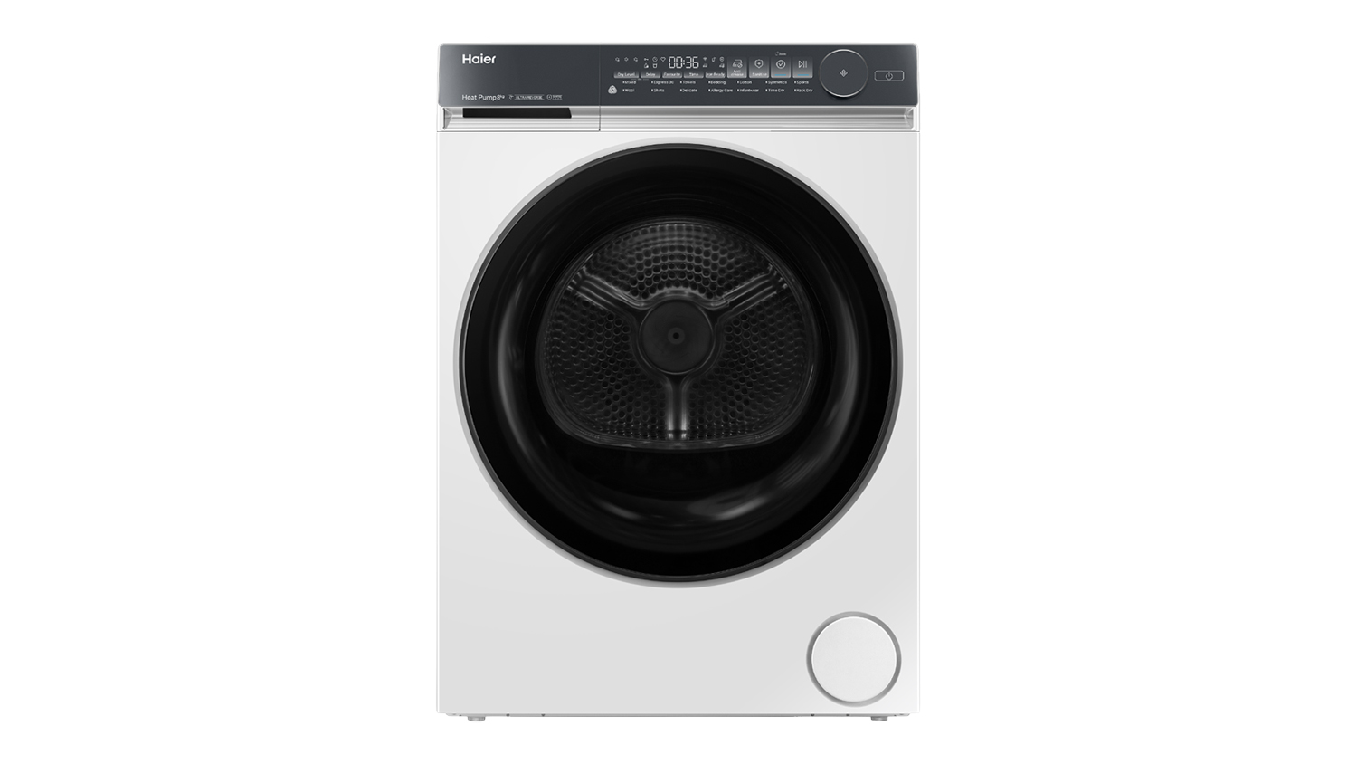 Haier 500 Series 8kg Heat Pump Smart Dryer in a sleek white colour