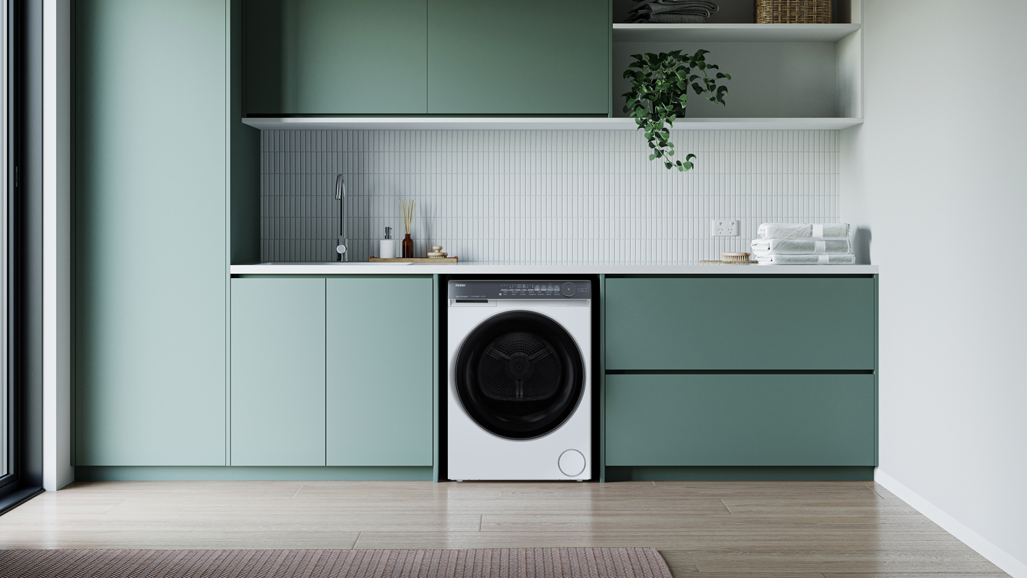 Haier 500 Series 8kg Heat Pump Smart Dryer - White (HDHPS80NW1)