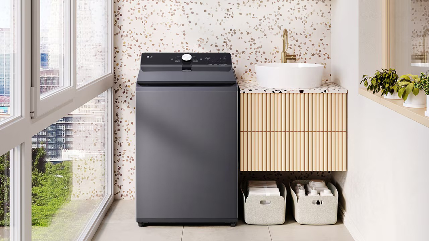 LG 12kg Top Loader Smart AI Washing Machine - Graphite (WTX5-12G)