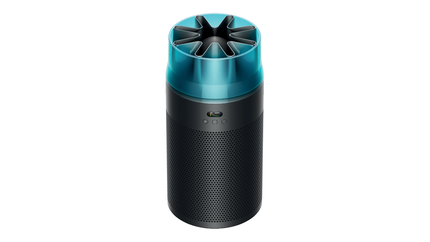 The Dyson HushJet Purifier Compact in black and teal