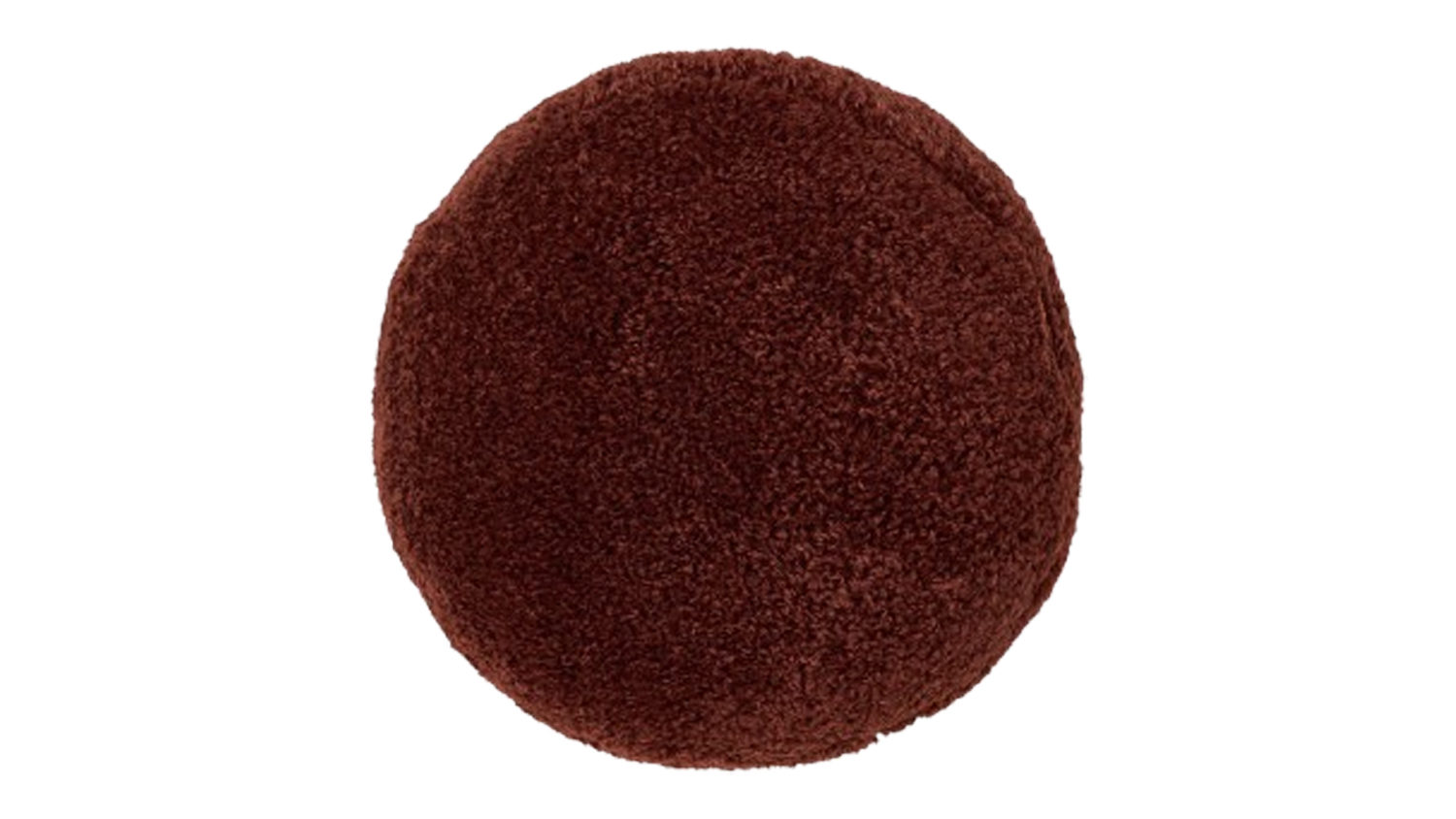 A view of the Shetland Chocolate Round Cushion