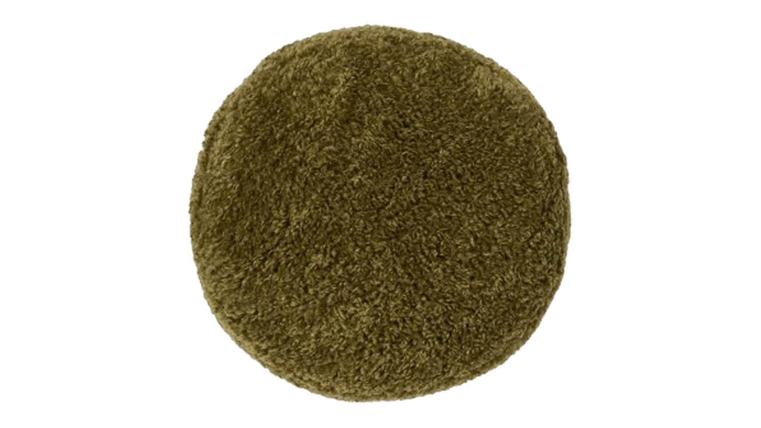 A view of the Shetland Olive Round Cushion