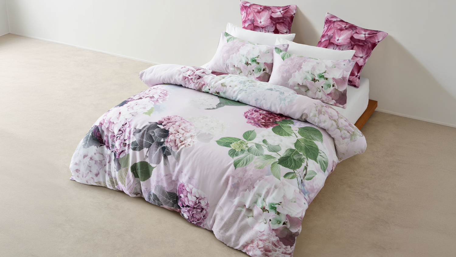 A Thea Plum Duvet Cover Set by Linen House