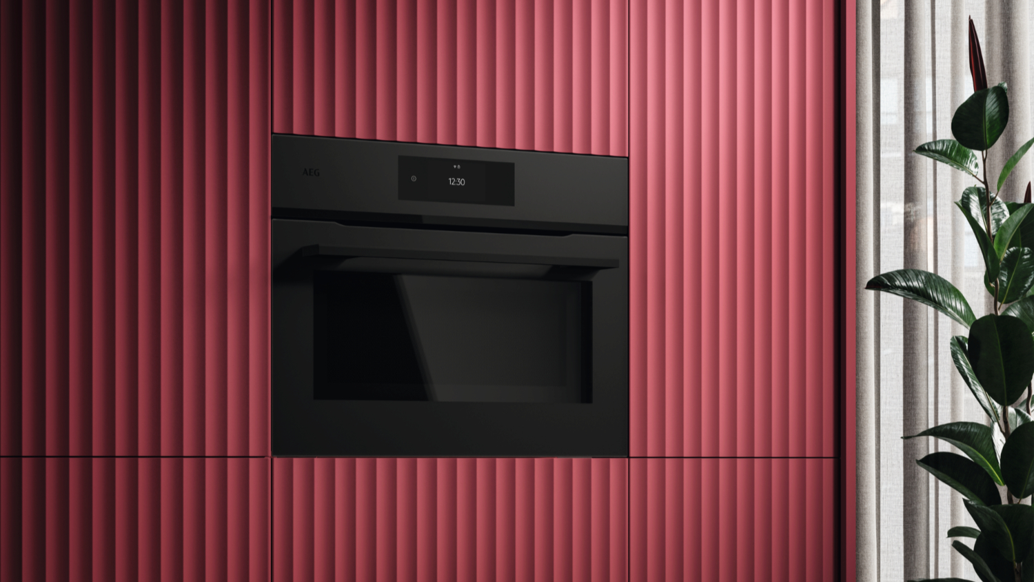 AEG 45cm Built-In Microwave Oven - Matte Black (8000 Series/ NKK8A701T)