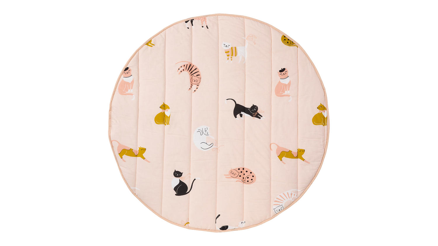 A Cats N Bows 120cm Round Playmat by Linen House Kids