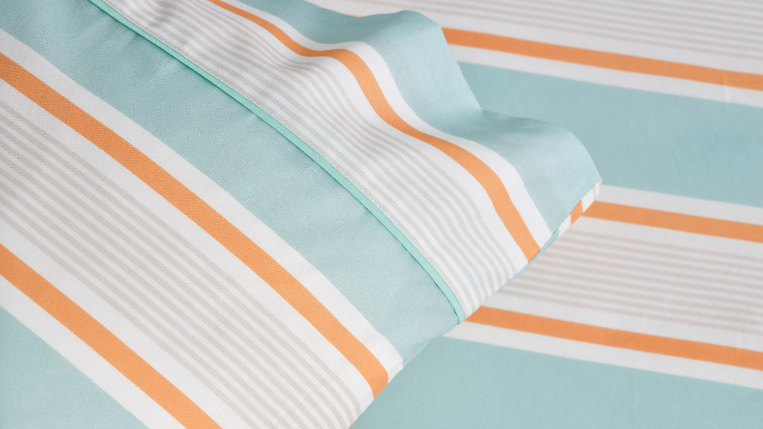 Sailor Stripe Blue Fitted Sheet Set by Linen House Kids