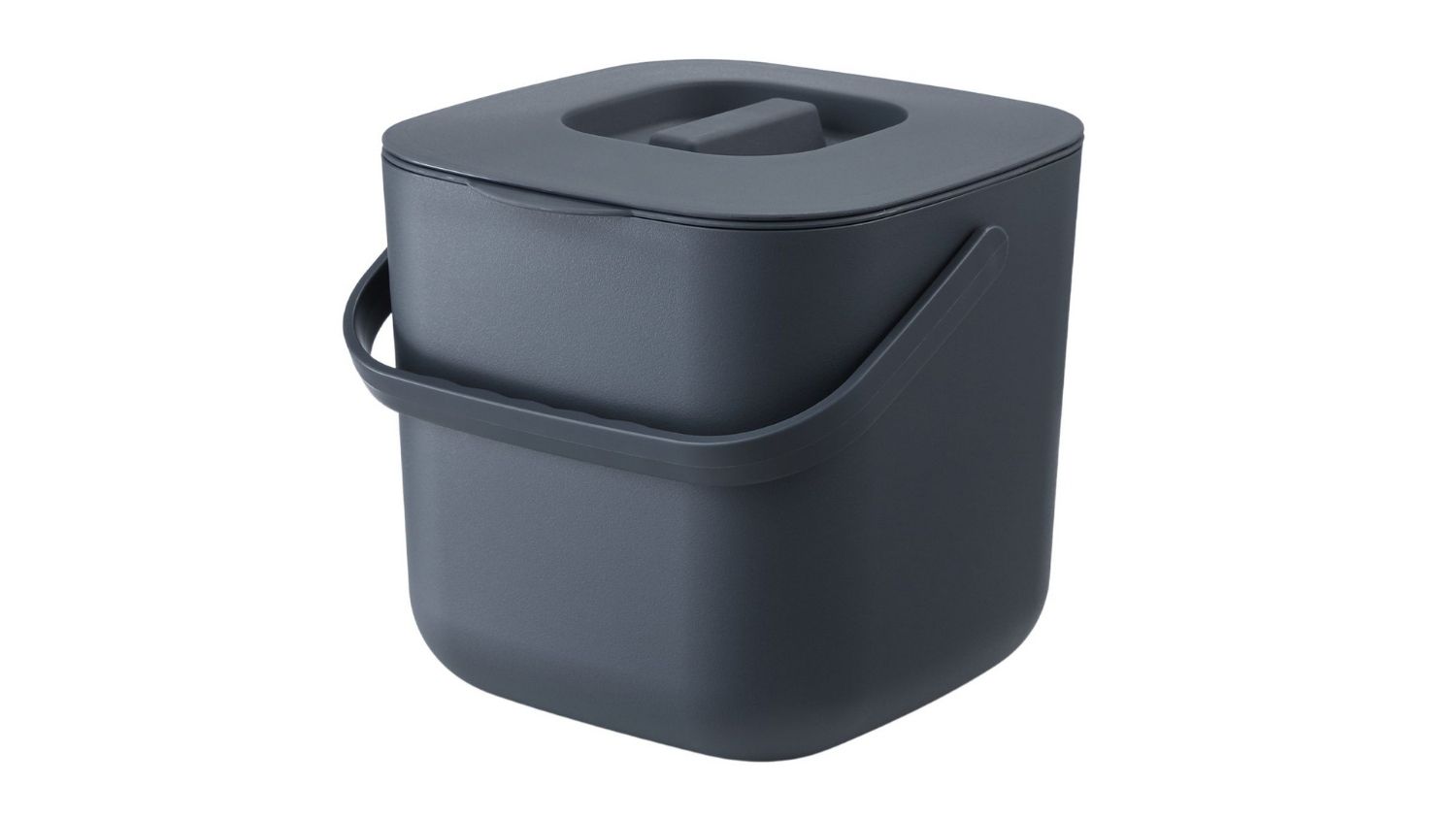 A left-angled view of the 7-litre Luxsuite Countertop Waste Caddy