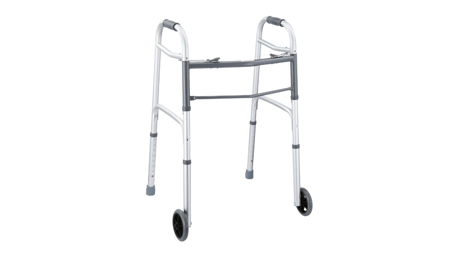 Luxsuite 3-in-1 walker frame with hand grips, front wheels, and adjustable legs for mobility support