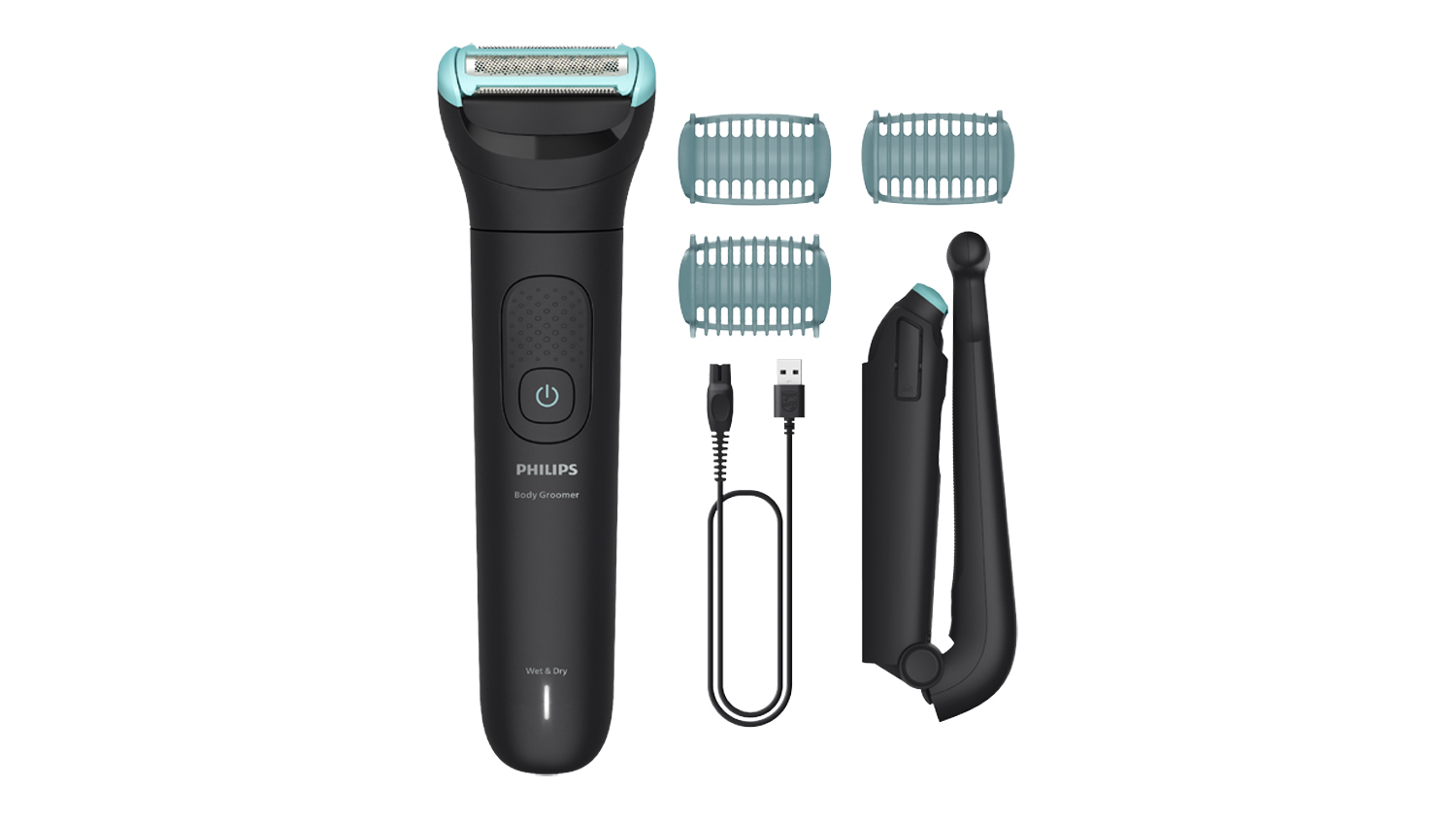 A Philips 5000 Series Body Groomer with Triple Protect Shave System