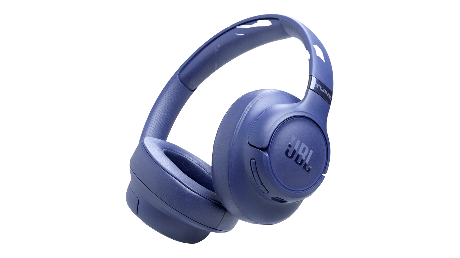 A blue JBL Tune 780NC Adaptive Noise Cancelling Wireless Over-Ear Headphones