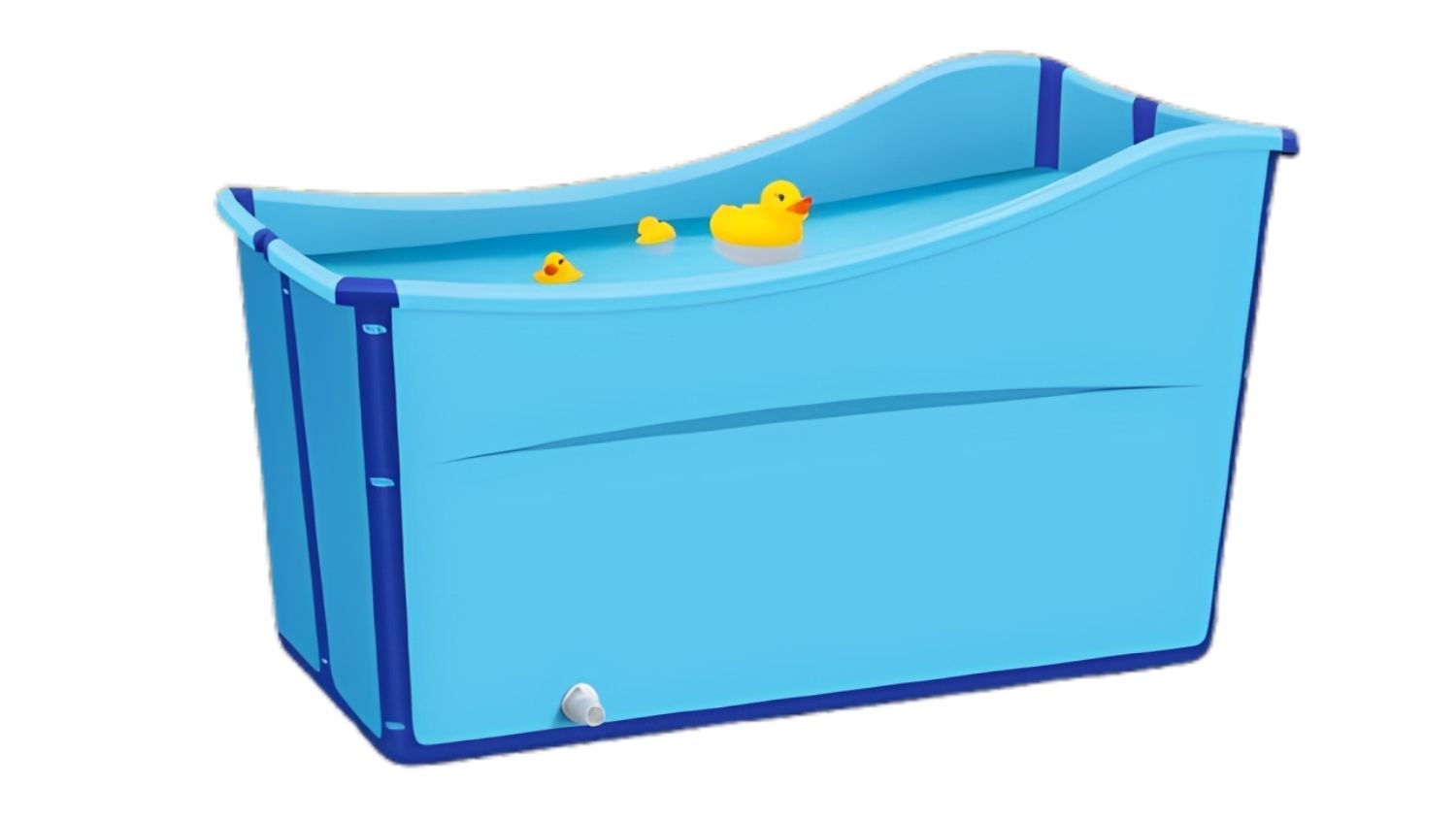 A right-angled view of the Luxsuite Foldable Bathtub