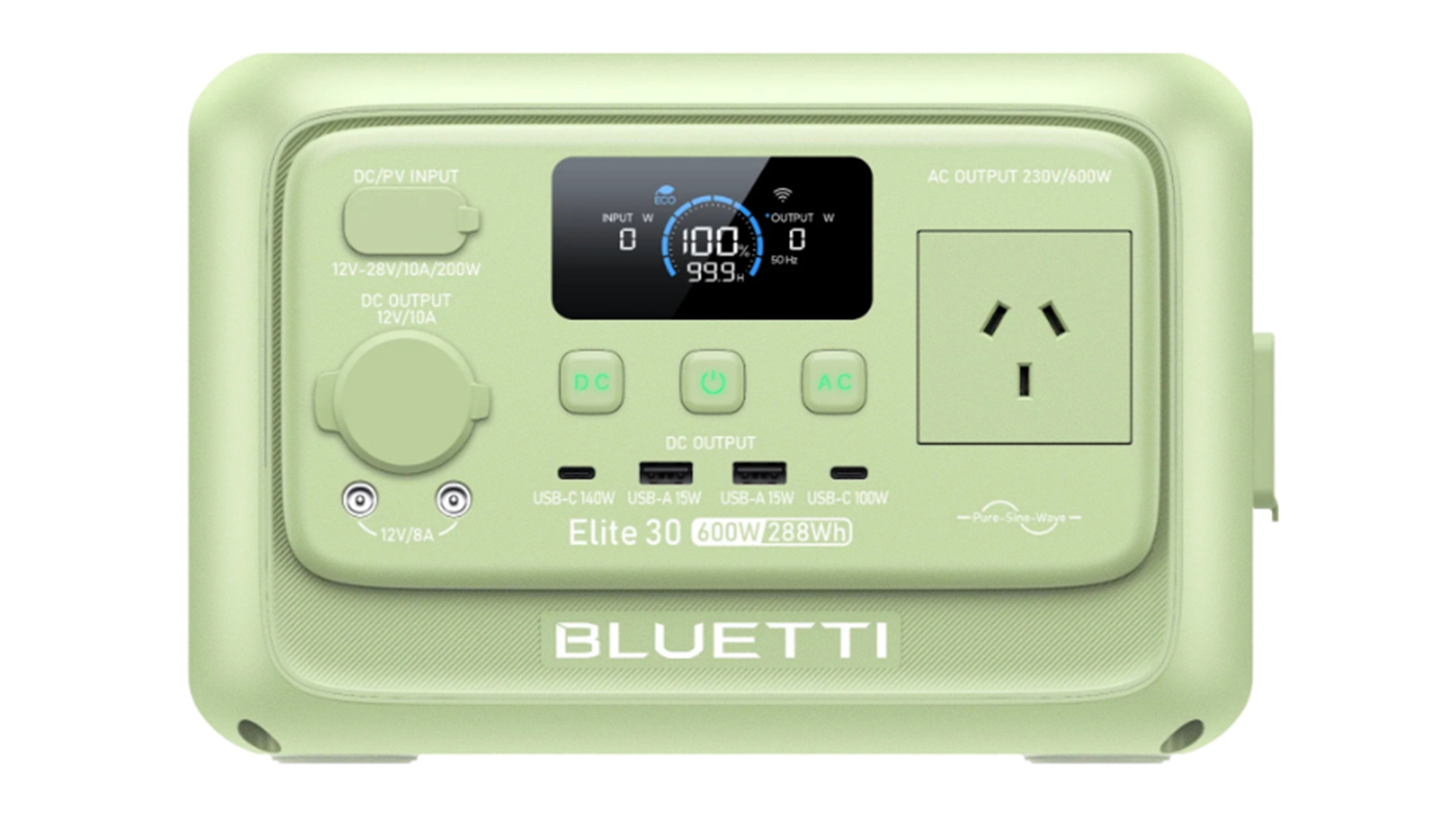 Bluetti Elite 30 v2 Portable Power Station in green colour