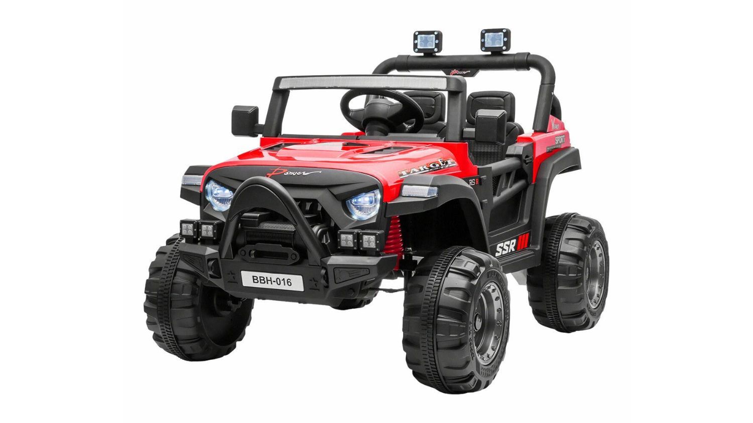 Kidbot Remote Control Ride On Car 12V - Red Jeep Truck