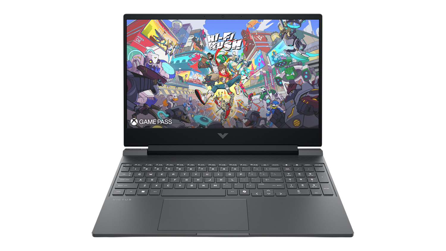 An HP Victus 15.6" Gaming Laptop with an Intel Core i7 processor