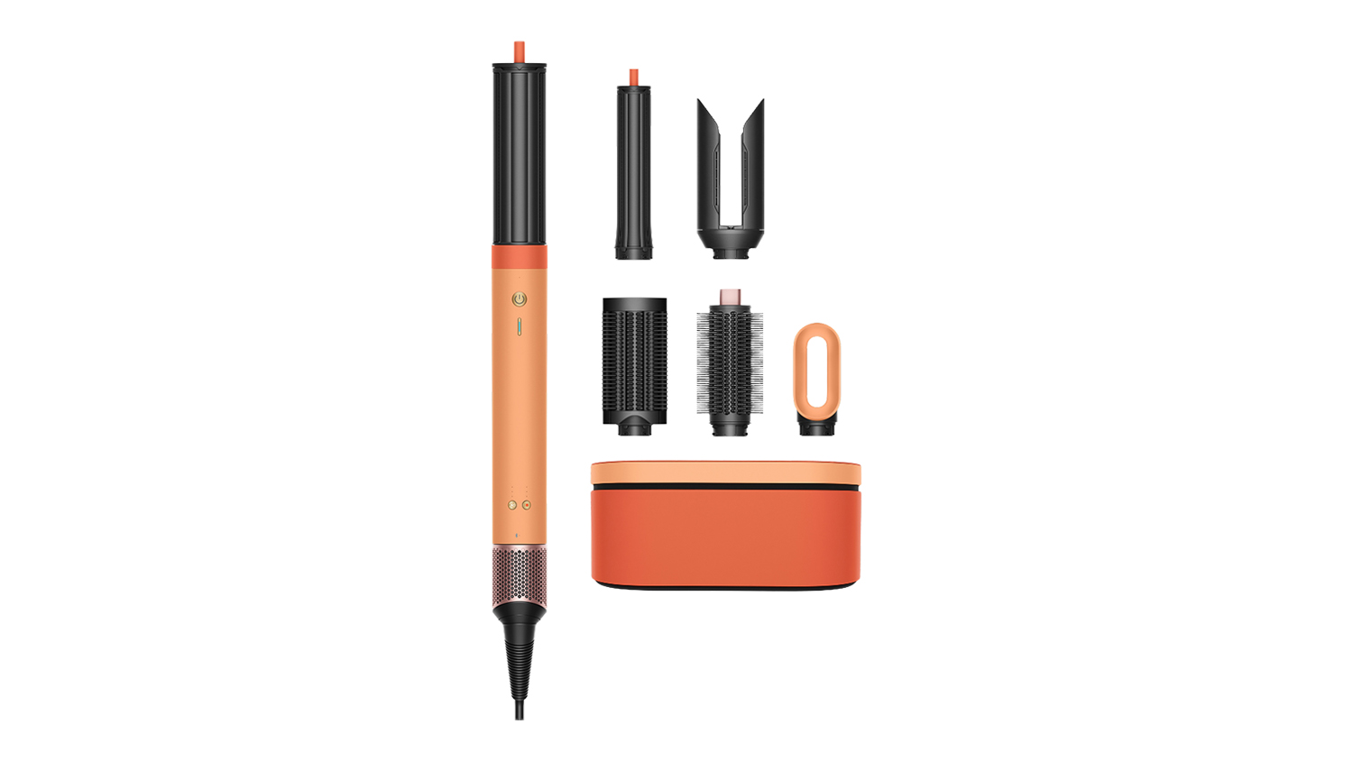A Dyson Airwrap Co-anda 2x Multi-Styler & Dryer in ceramic apricot and topaz colour