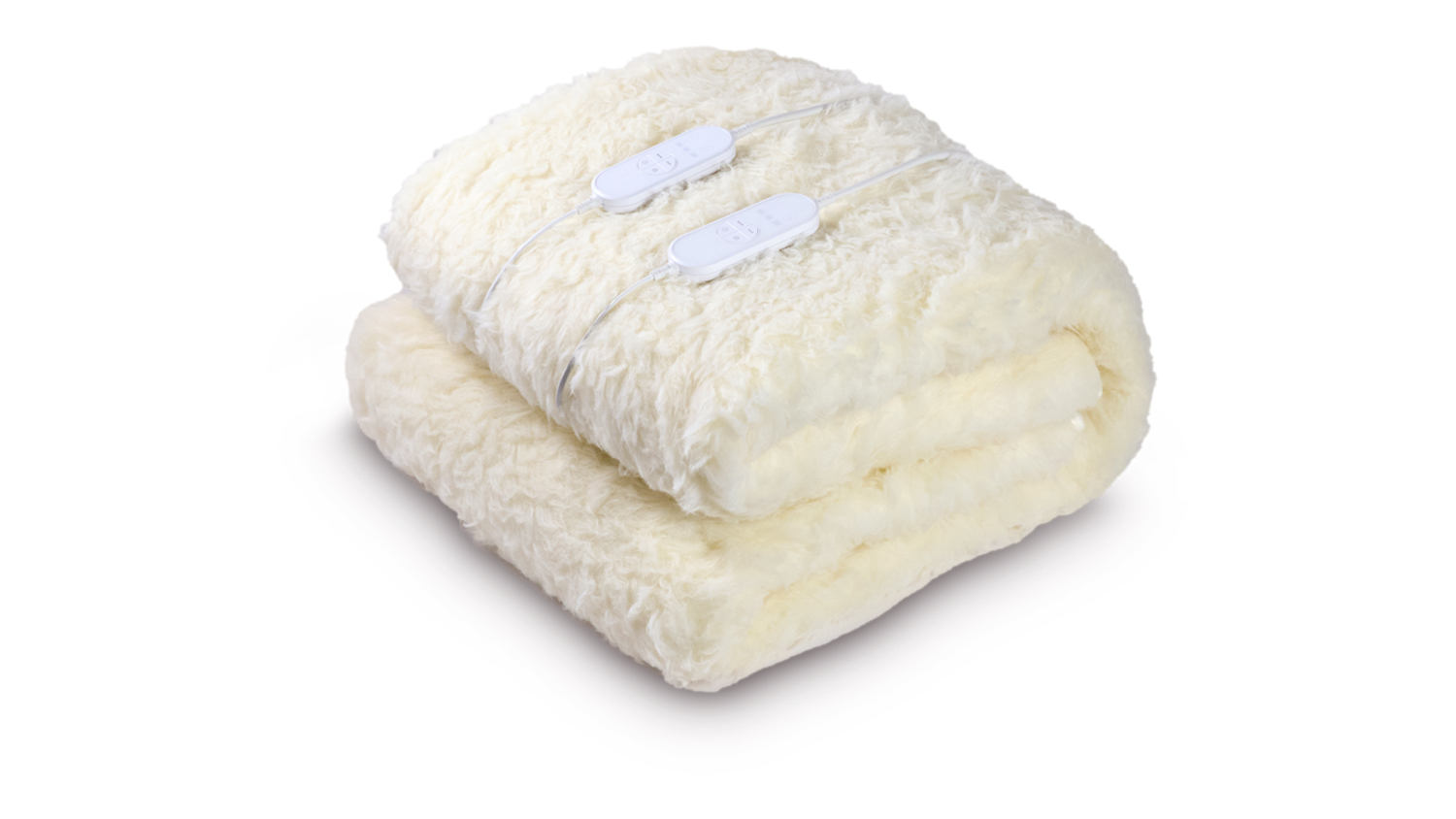 A Goldair Platinum Wool Multizone Electric Blanket with two controllers