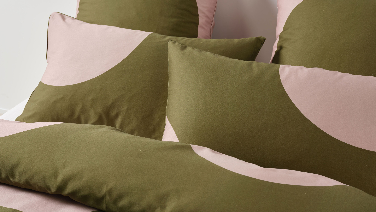 Pluto Olive Duvet Cover Set by Linen House