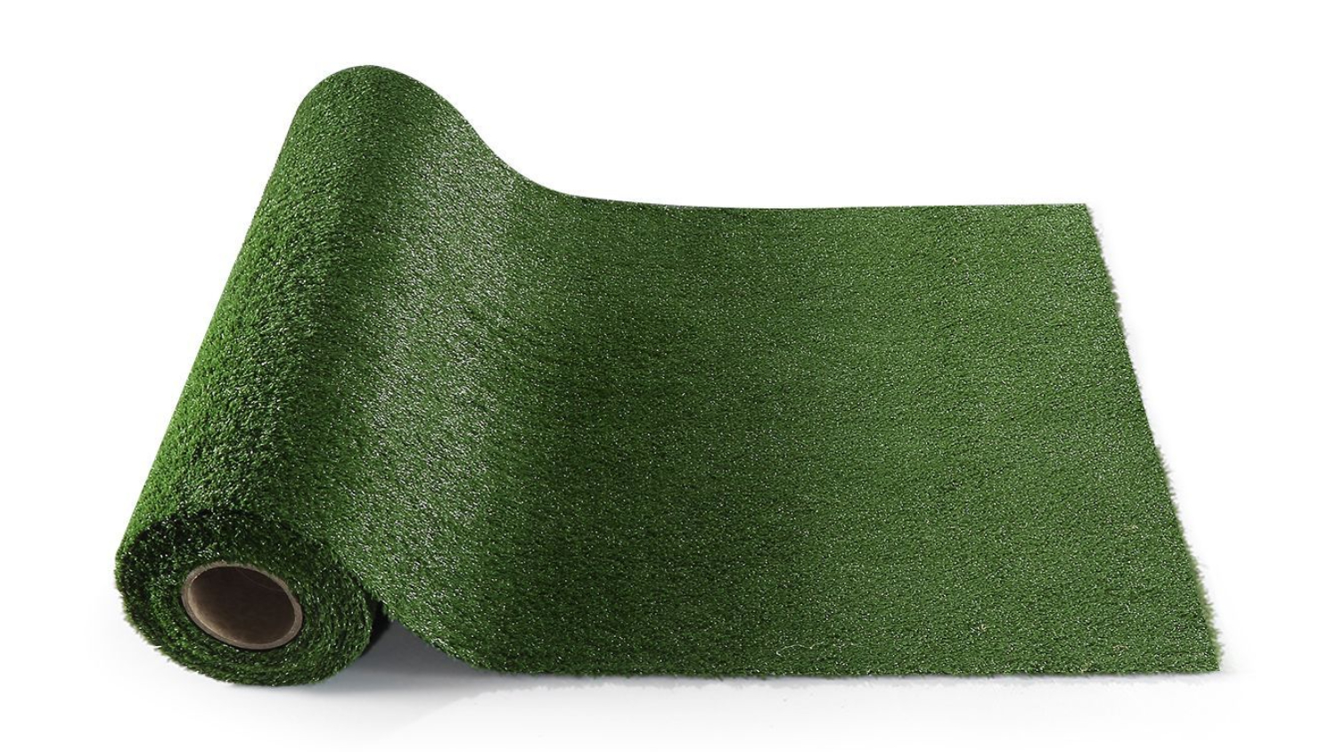 Roll of  EdenGrass green artificial grass partially unrolled