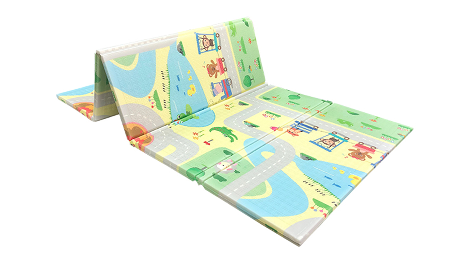 Bopeep Soft Baby Crawling Play Mat 180 x 200cm - Hills/Safari Town