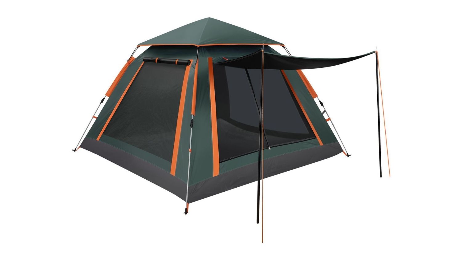 OGL Pop-Up 5 Man Camping Tent with Ventilation, Carry Case 265 x 265 x 190cm - Green