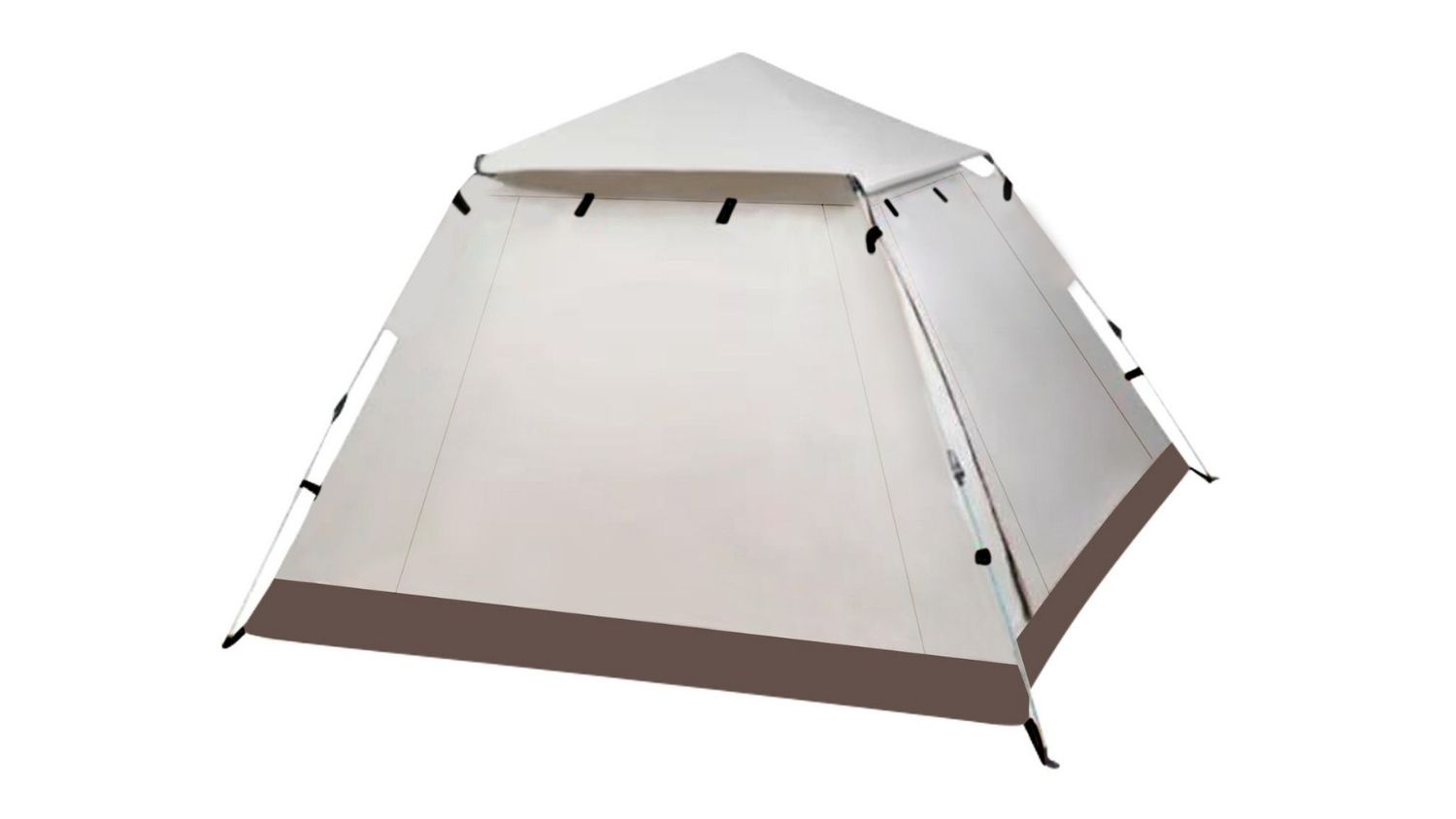 OGL Pop-Up 5 Man Camping Tent with Ventilation, Carry Case 265 x 265 x 190cm - White