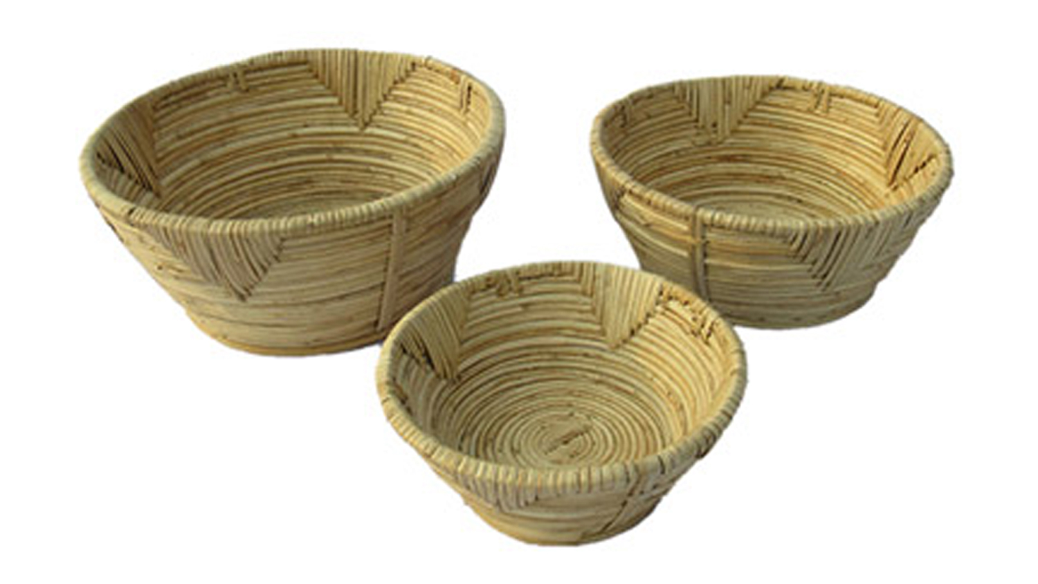 A view of the Rattan Bowl Set