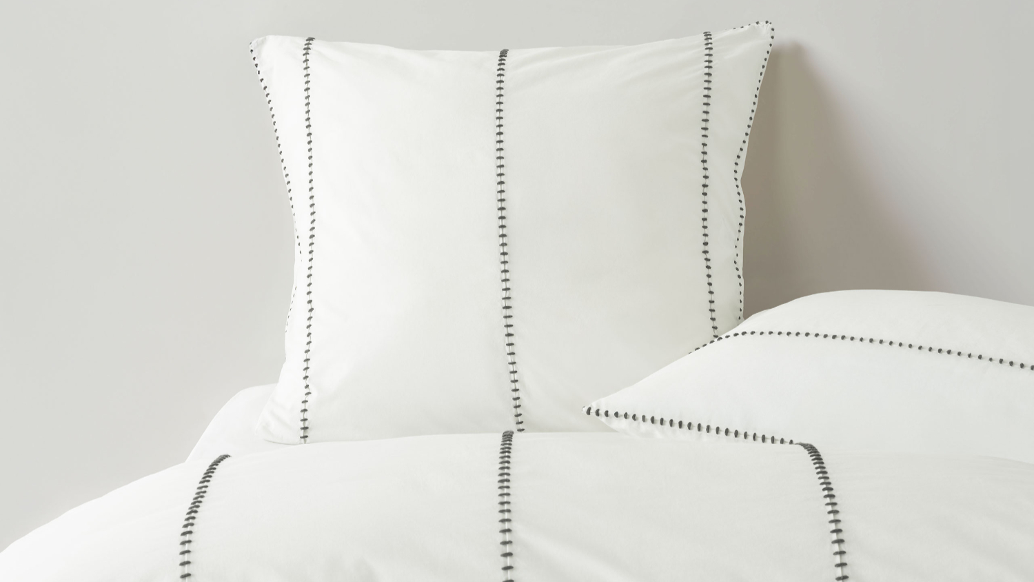 Jerome White European Pillowcase by Linen House