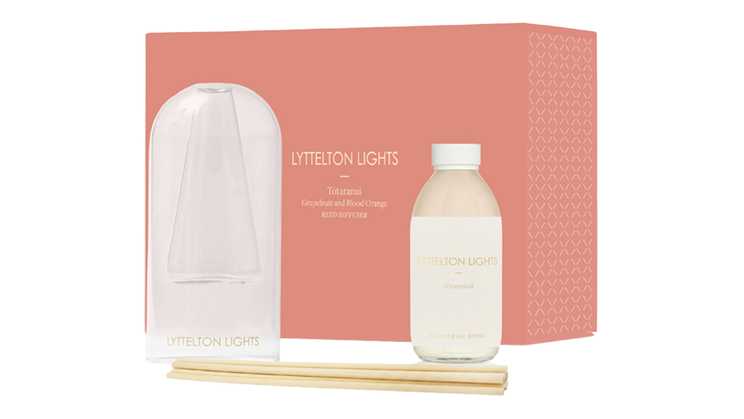 A Lyttelton Lights 110ml Glass Reed Totaranui Diffuser