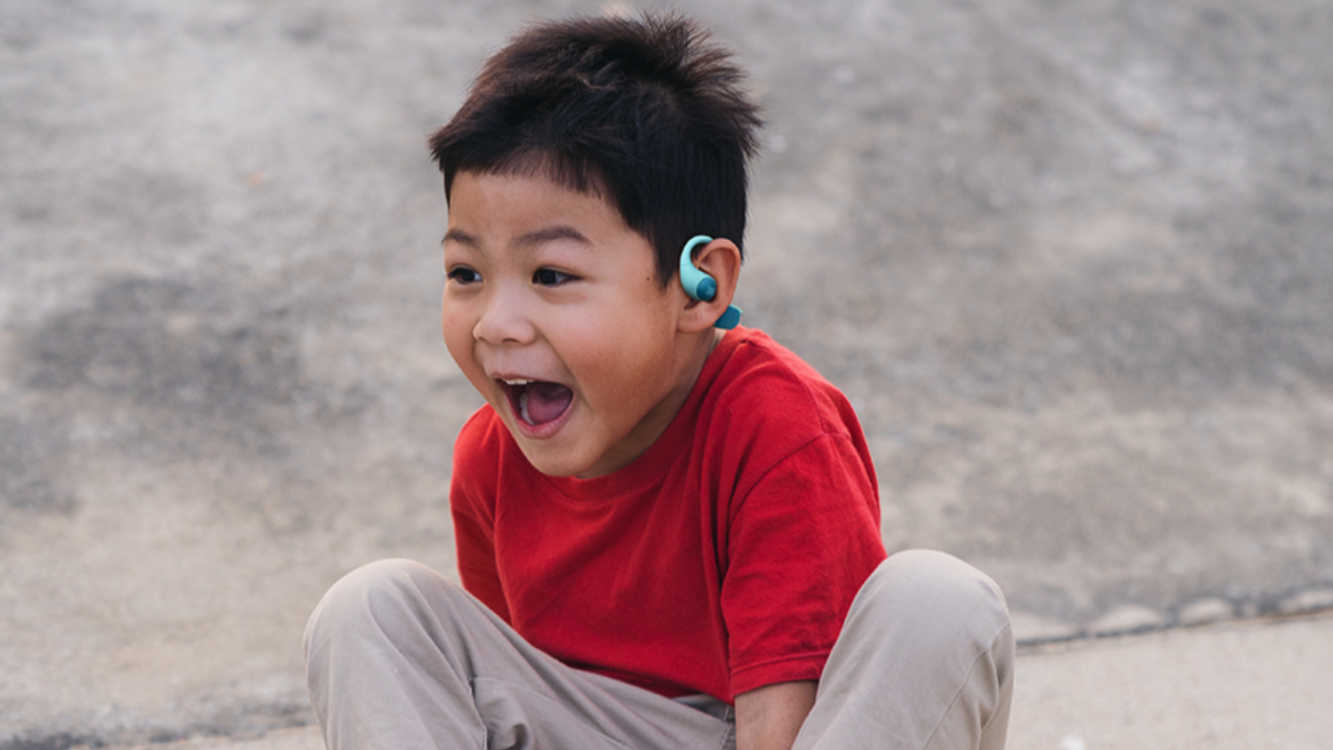 JBL Junior Free Wireless Open-Ear Headphones - Teal (JBLJRFREETEL)