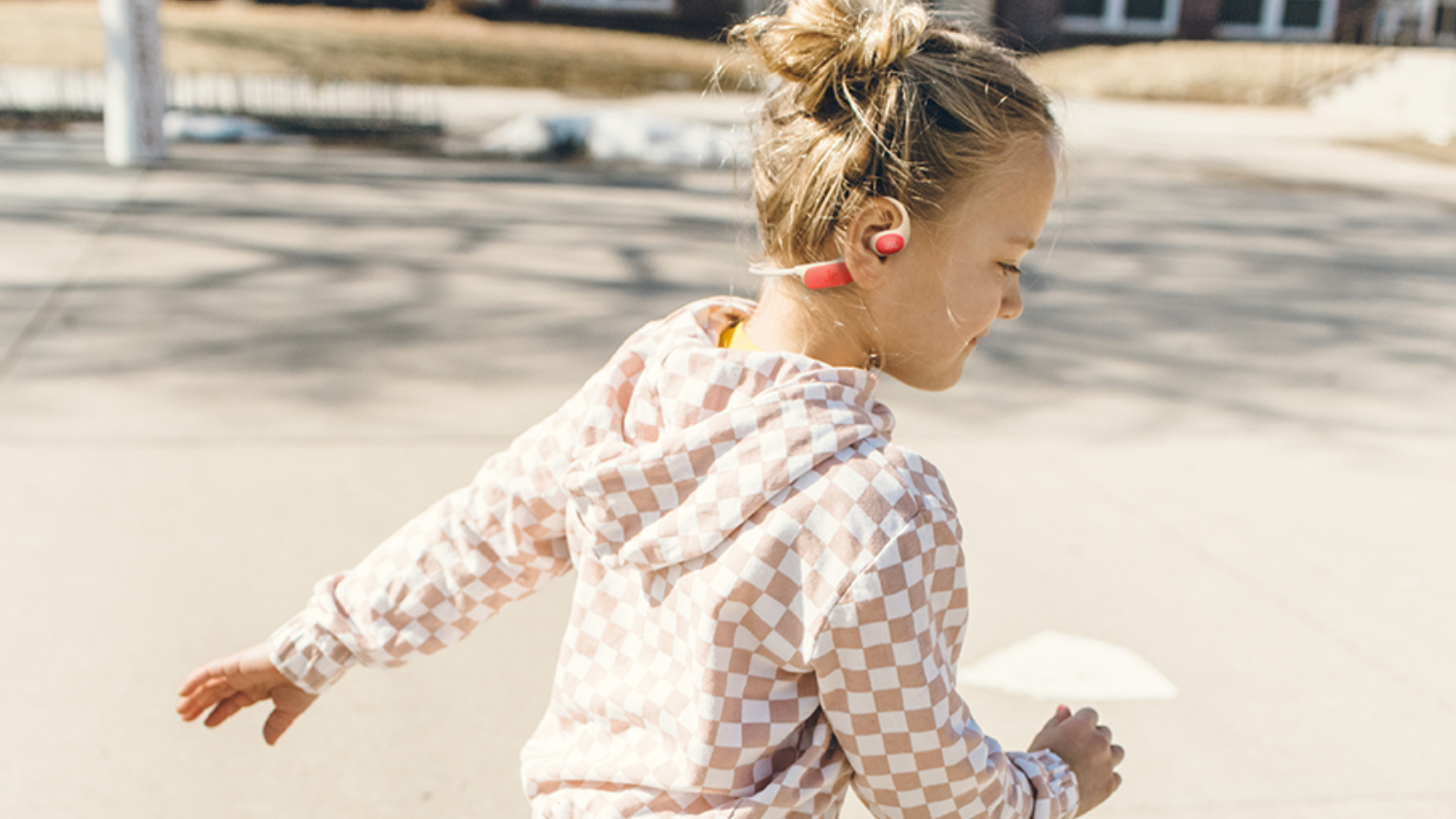 JBL Junior Free Wireless Open-Ear Headphones - Peach (JBLJRFREEPEA)