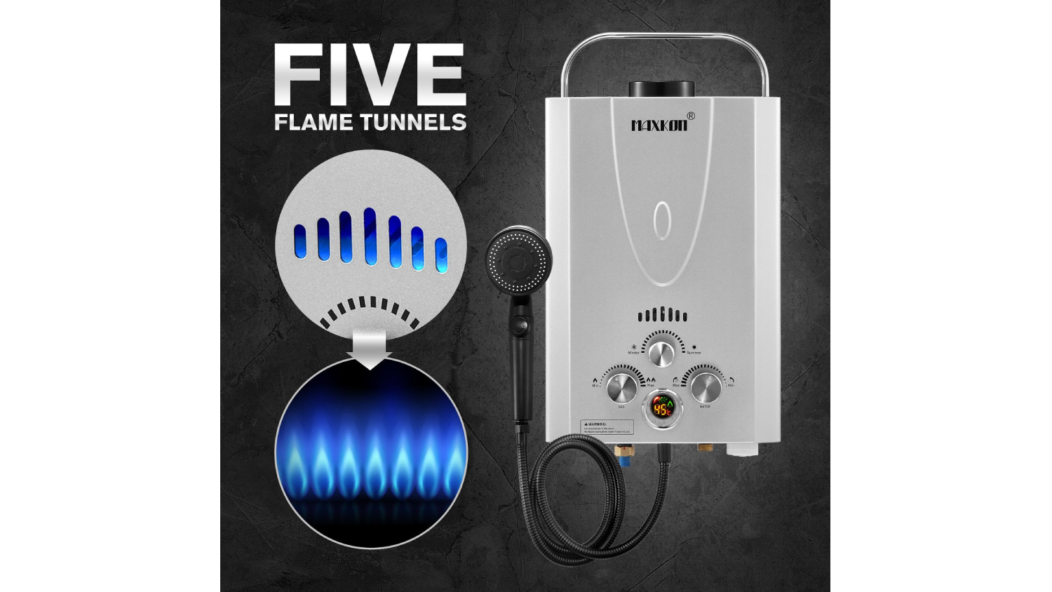 Maxkon Gas Powered Water Heater 10L