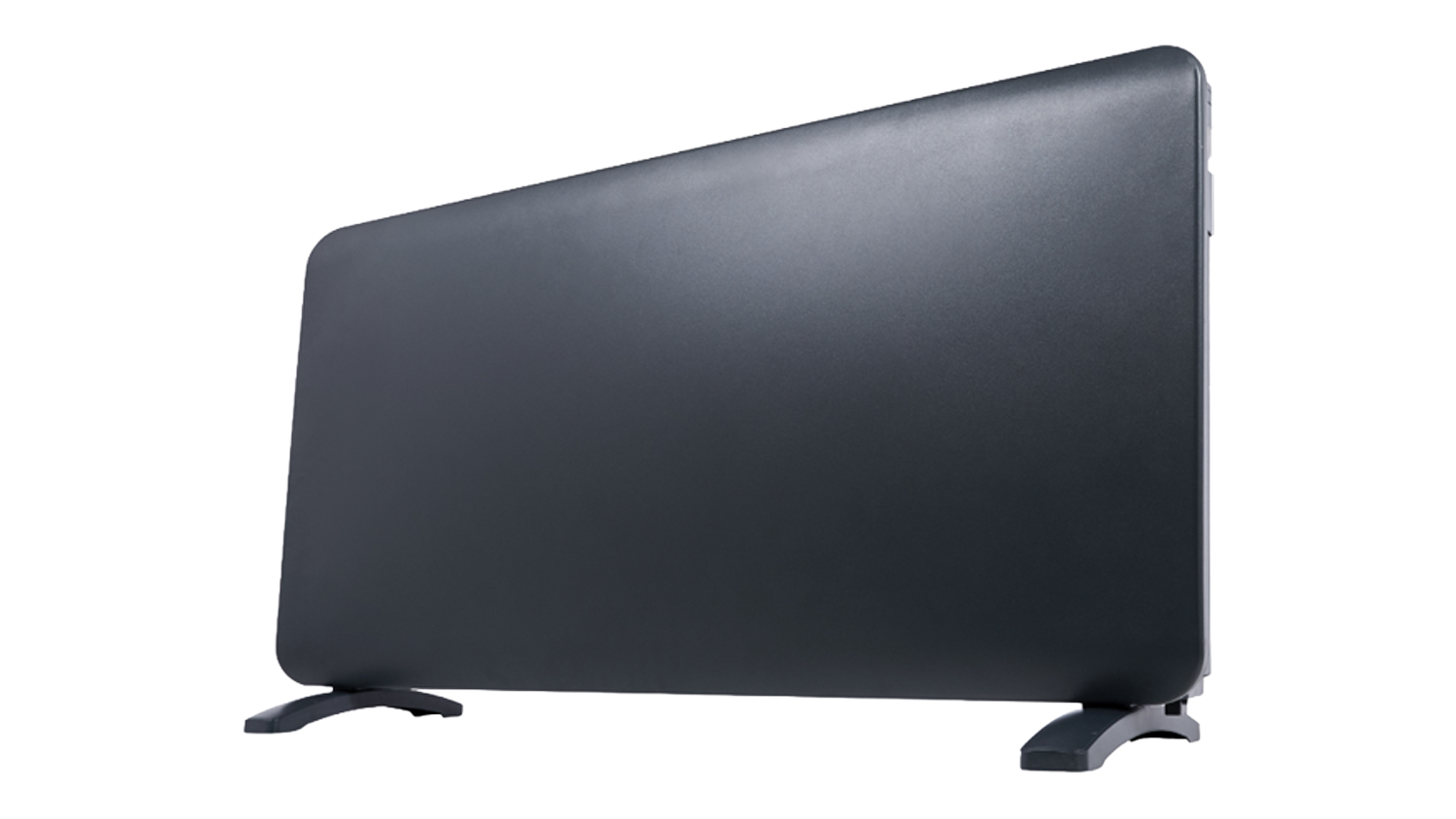 Black Goldair 2200W Wi‑Fi panel heater shown from a low angle