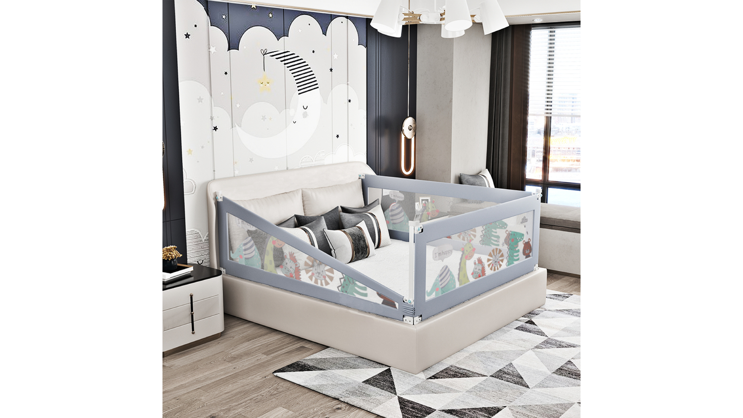 Bopeep Adjustable Child Safety Bed Guard - Queen