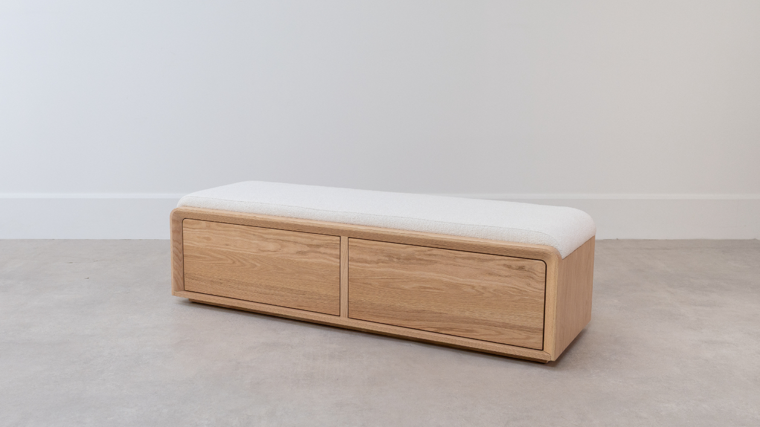 Omaha 2 Drawer Padded Top Bed End Chest