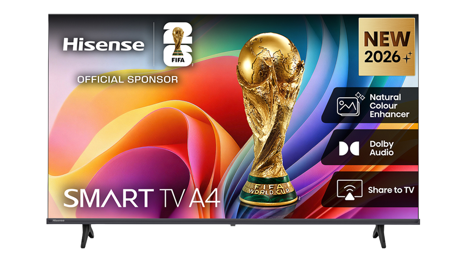 A Hisense 40″ A4SNZ Smart LED TV (2026) with VIDAA U9 OS