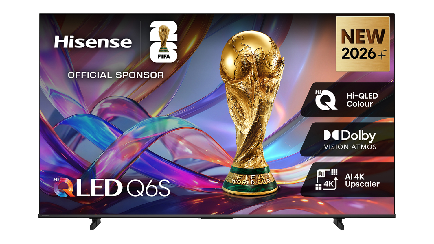 A Hisense 75" Q6SNZ Smart 4K QLED TV (2026) with VIDAA U9 OS
