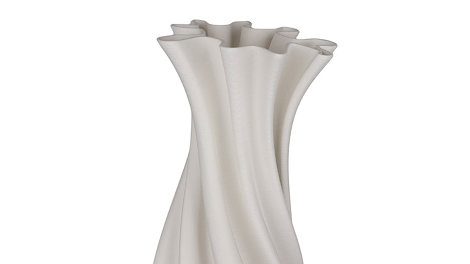 Camila White Ceramic Vase - 15 x 24.5cm