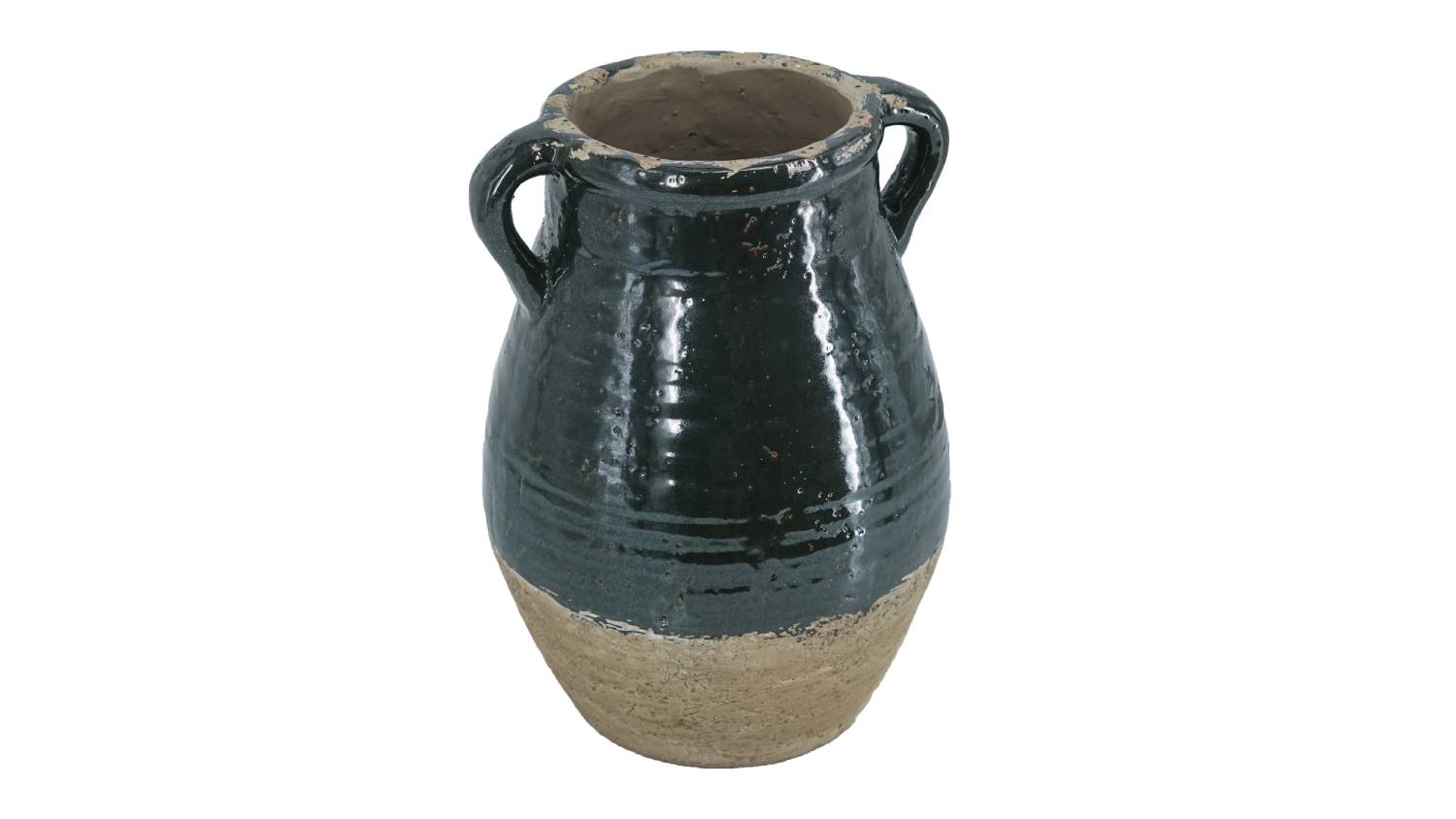 Amphora Dark Green Vase - 24.5 x 33cm