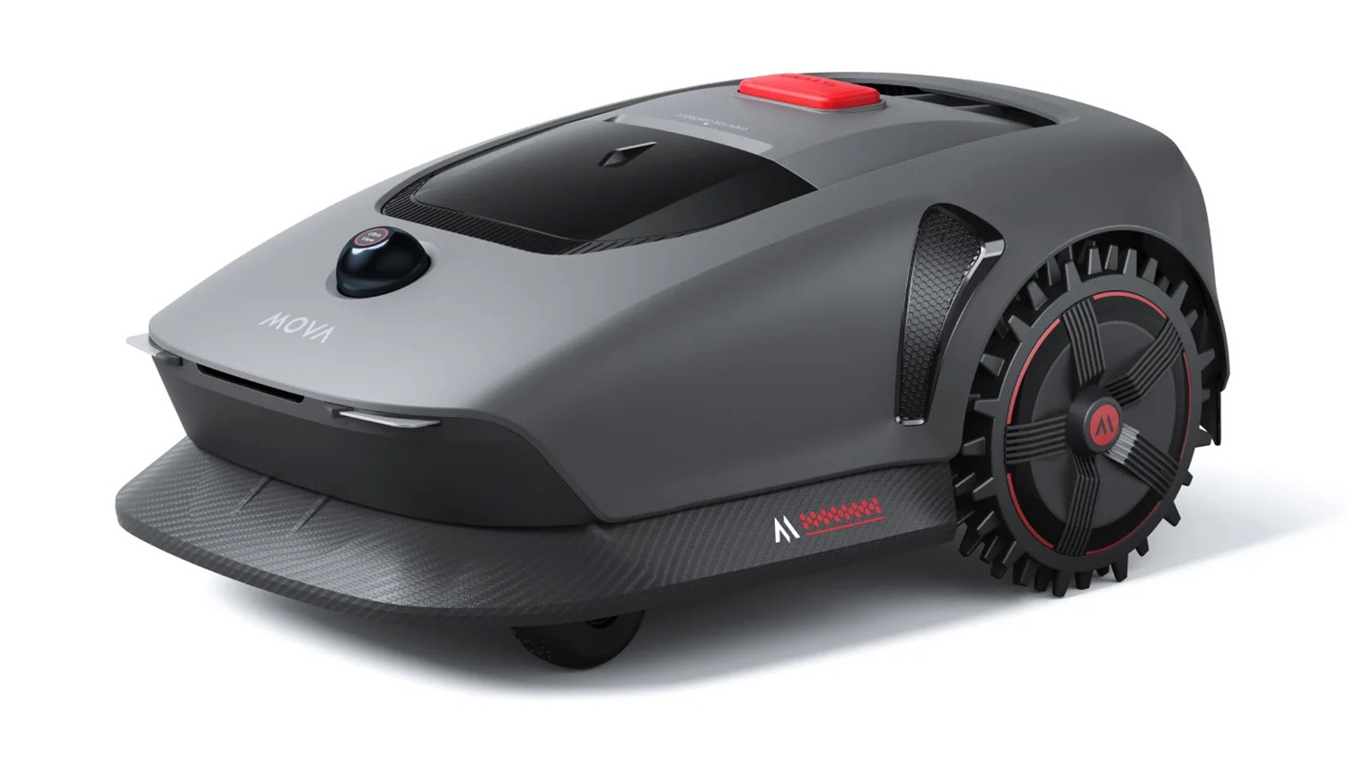 Mova 1000 Robotic Lawn Mower in a sleek black colour