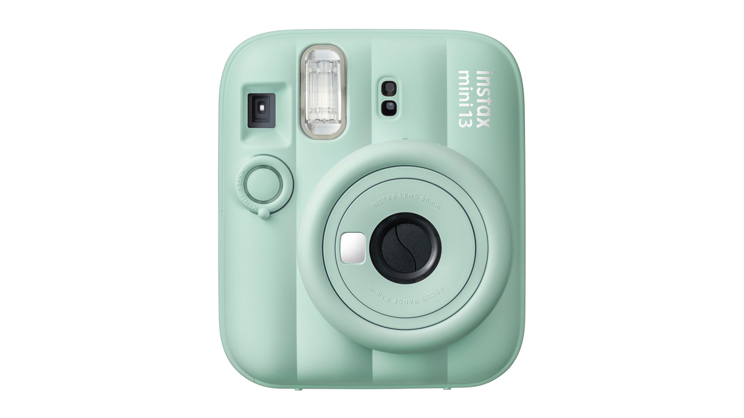 Instax Mini 13 Instant Film Camera in a vibrant lagoon green colour