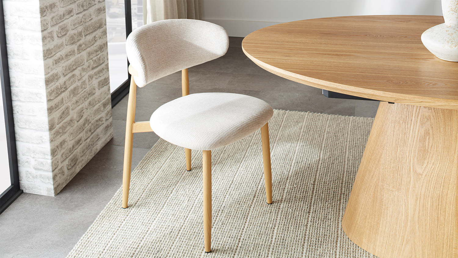 Ryder 7 Piece Oval Extension Dining Suite - Beige