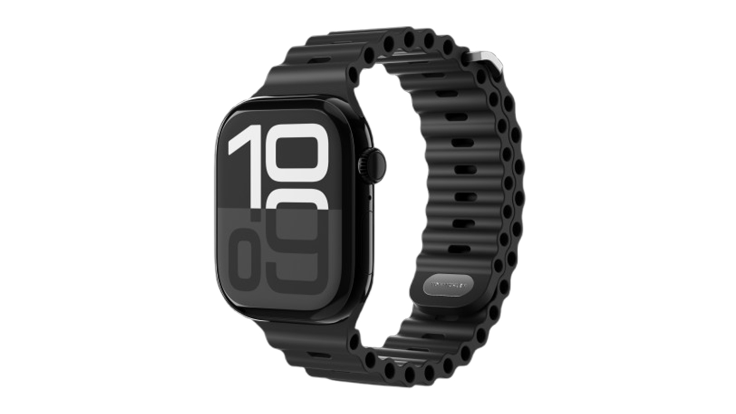 Vonmahlen Wave Band 2 for Apple Watch in a sleek black colour