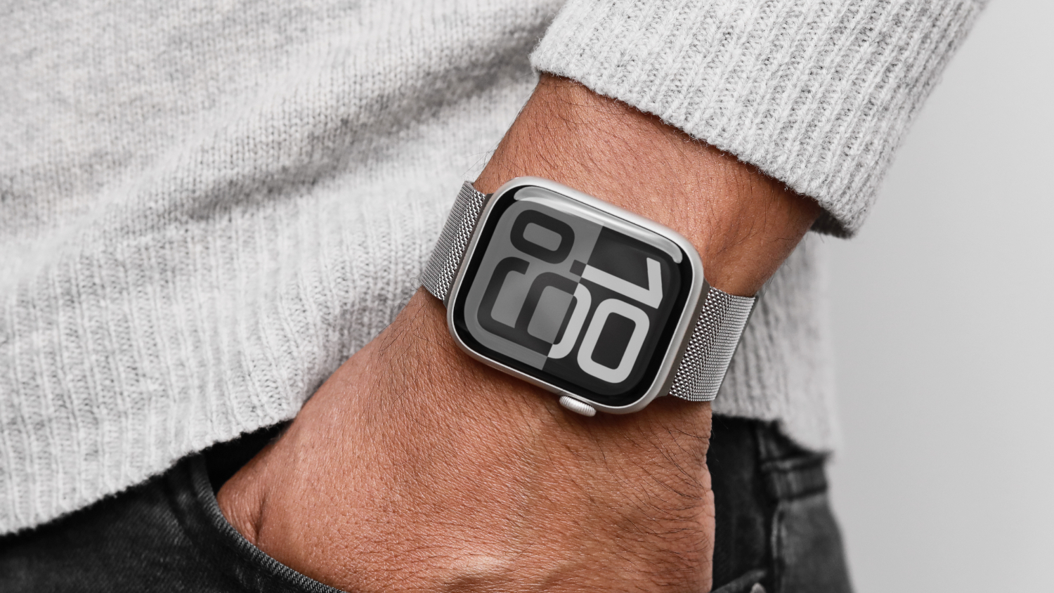 Vonmahlen Milanese Loop 2 for Apple Watch - Silver (44-46mm Case)