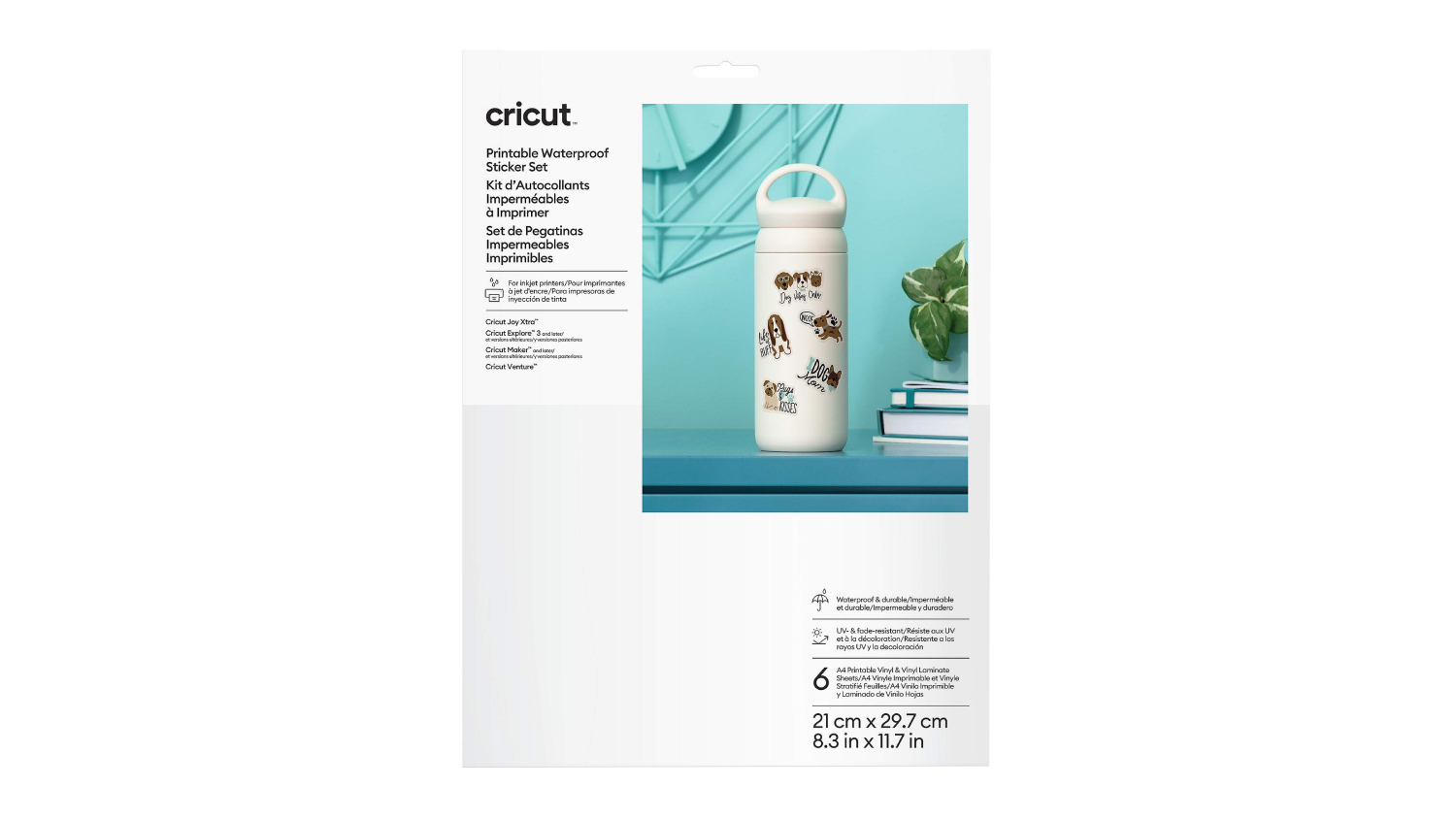 A box of the Cricut Printable Sticker Paper